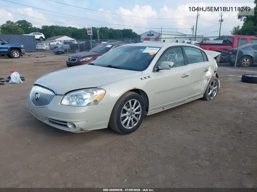 2011 Buick Lucerne Cxl Premium VIN: 1G4HJ5EM1BU118249 Lot: 45590536