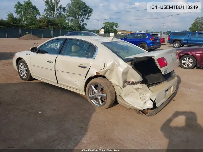 2011 Buick Lucerne Cxl Premium VIN: 1G4HJ5EM1BU118249 Lot: 45590536