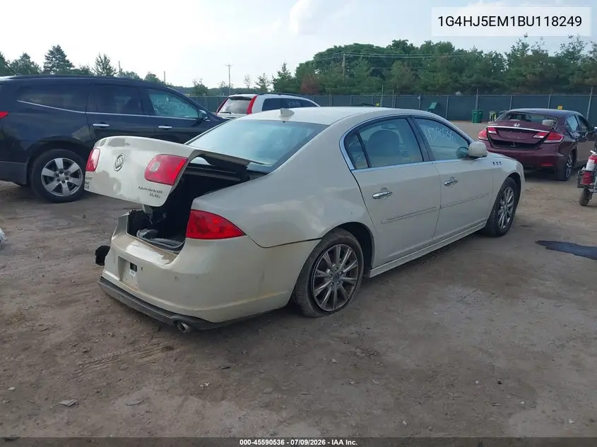 2011 Buick Lucerne Cxl Premium VIN: 1G4HJ5EM1BU118249 Lot: 45590536
