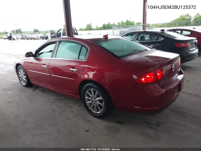 2011 Buick Lucerne Cxl Premium VIN: 1G4HJ5EM2BU125372 Lot: 45617716