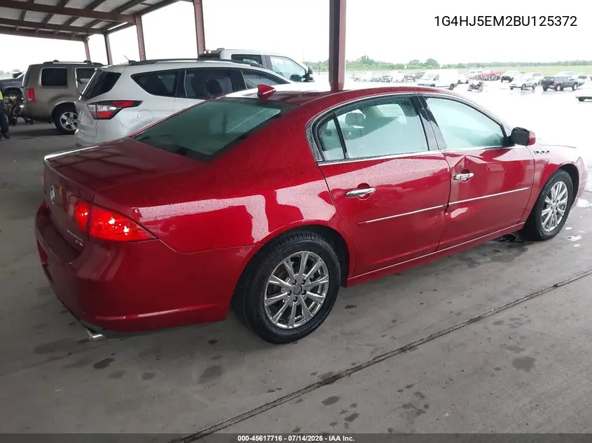 2011 Buick Lucerne Cxl Premium VIN: 1G4HJ5EM2BU125372 Lot: 45617716