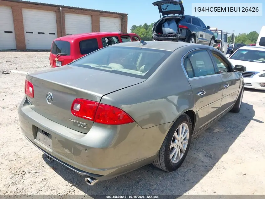 2011 Buick Lucerne Cxl VIN: 1G4HC5EM1BU126426 Lot: 45636619
