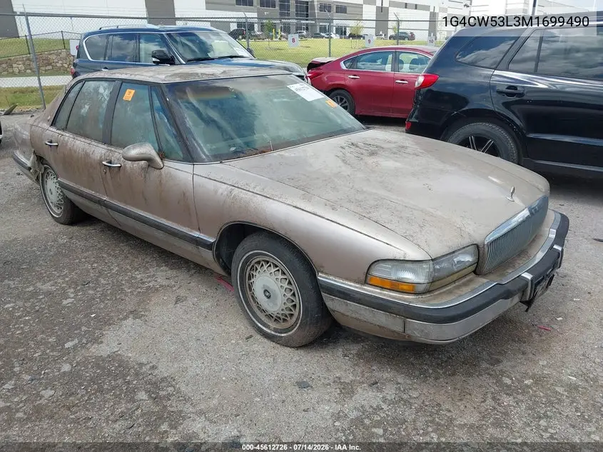 1991 Buick Park Avenue VIN: 1G4CW53L3M1699490 Lot: 45612726