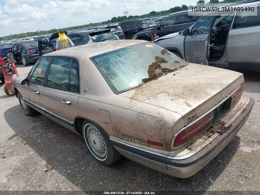 1991 Buick Park Avenue VIN: 1G4CW53L3M1699490 Lot: 45612726