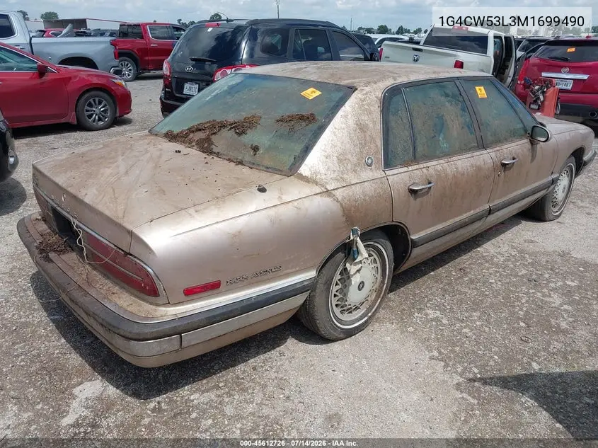 1991 Buick Park Avenue VIN: 1G4CW53L3M1699490 Lot: 45612726