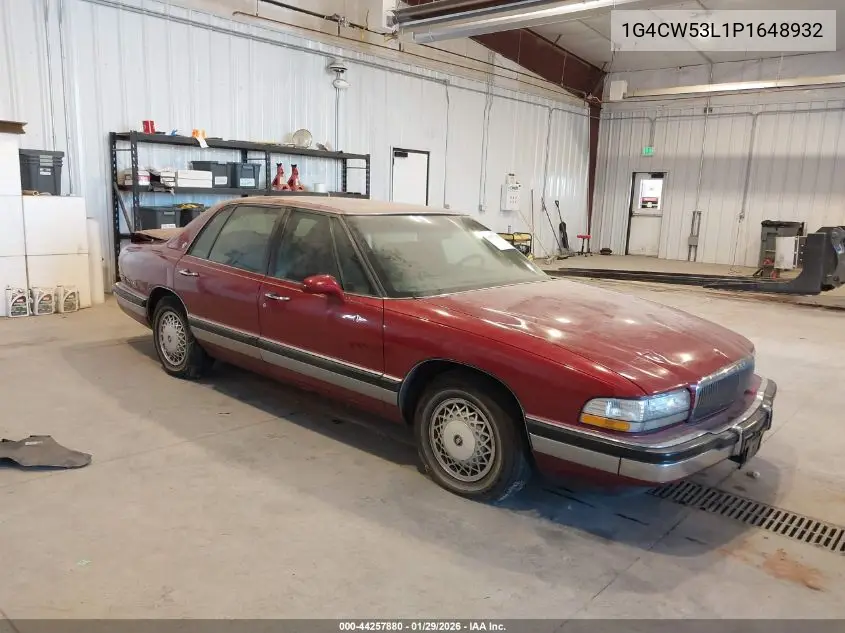 1993 Buick Park Avenue VIN: 1G4CW53L1P1648932 Lot: 44257880