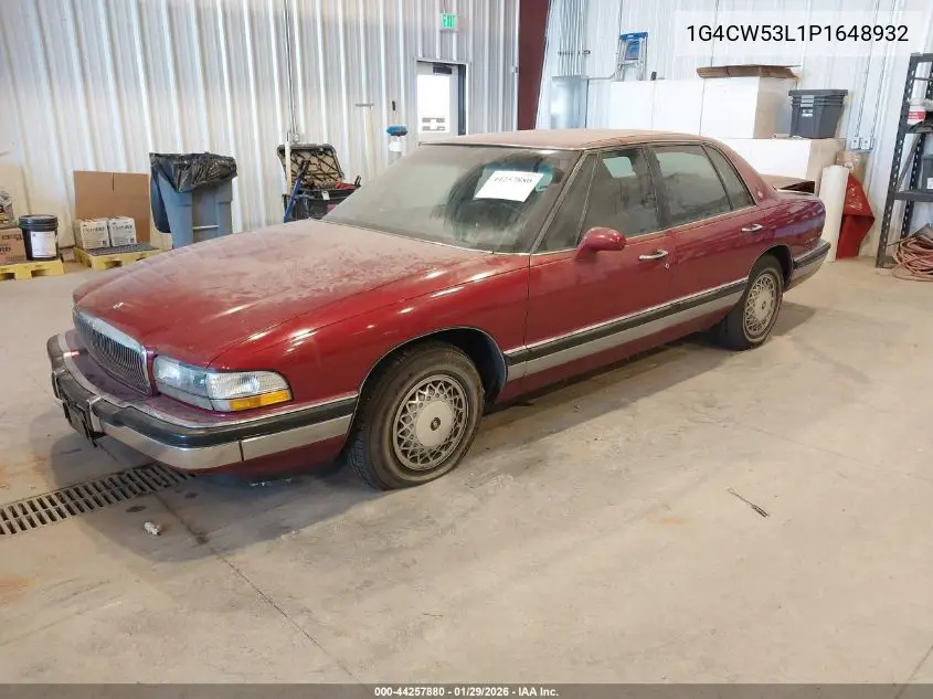 1993 Buick Park Avenue VIN: 1G4CW53L1P1648932 Lot: 44257880
