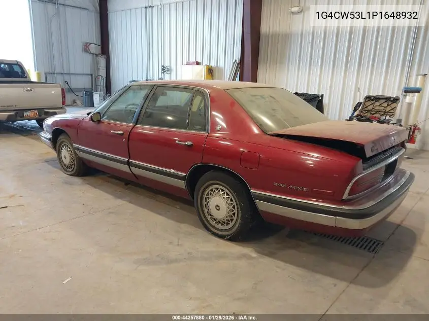 1993 Buick Park Avenue VIN: 1G4CW53L1P1648932 Lot: 44257880
