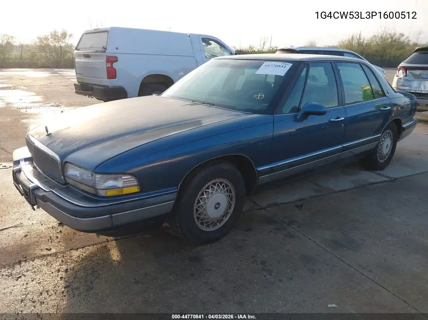 1993 Buick Park Avenue VIN: 1G4CW53L3P1600512 Lot: 44770841