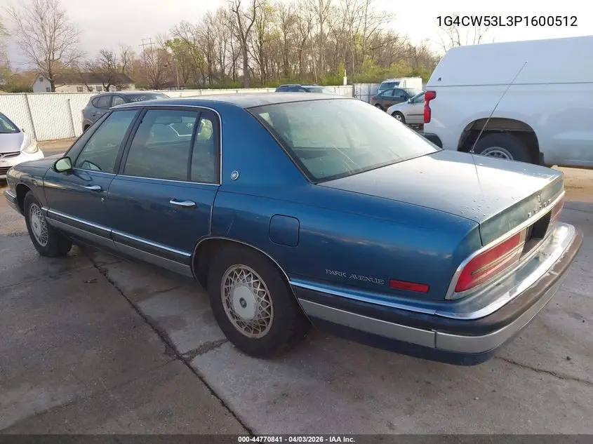1993 Buick Park Avenue VIN: 1G4CW53L3P1600512 Lot: 44770841
