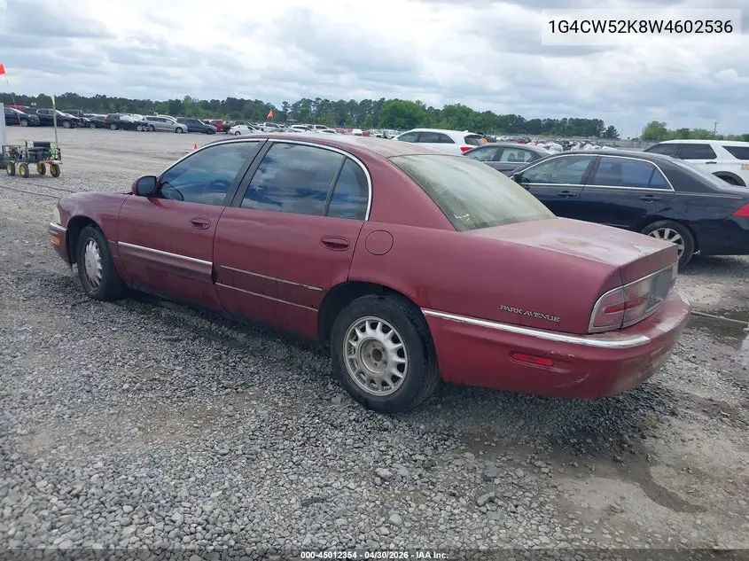 1998 Buick Park Avenue VIN: 1G4CW52K8W4602536 Lot: 45012354