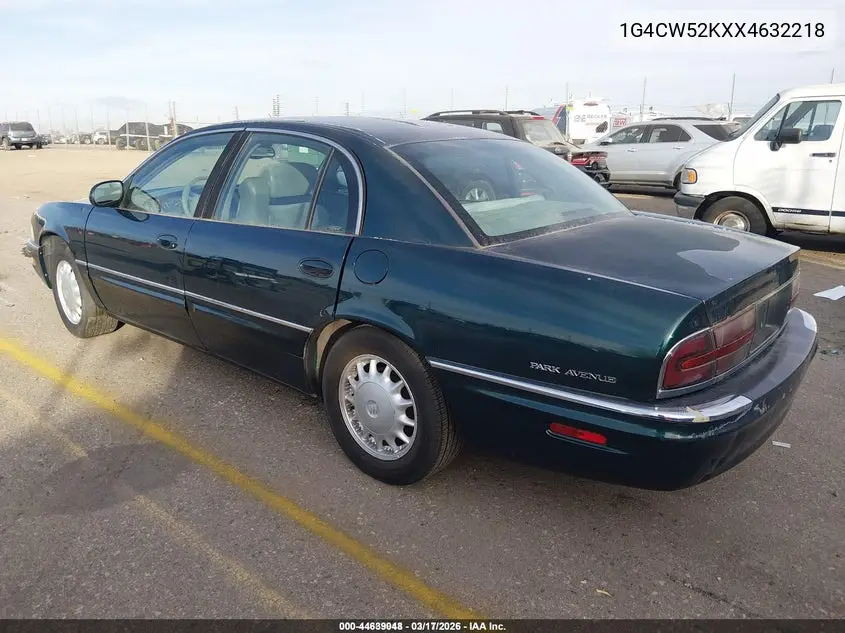 1999 Buick Park Avenue VIN: 1G4CW52KXX4632218 Lot: 44639048