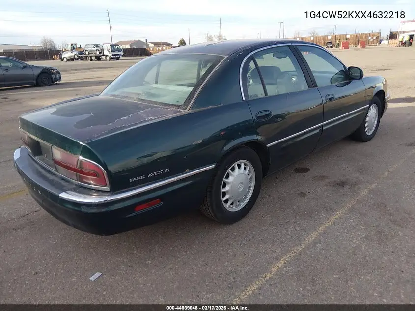 1999 Buick Park Avenue VIN: 1G4CW52KXX4632218 Lot: 44639048