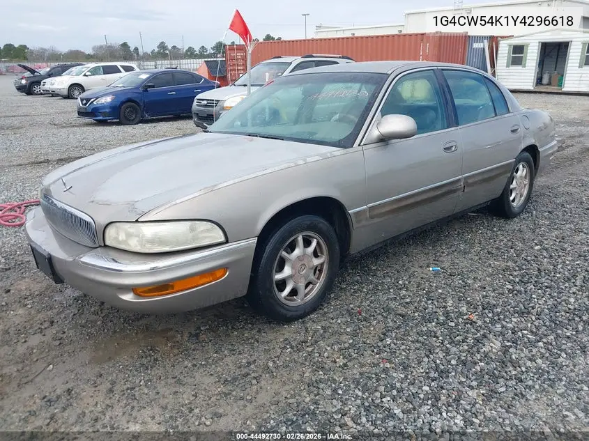2000 Buick Park Avenue VIN: 1G4CW54K1Y4296618 Lot: 44492730
