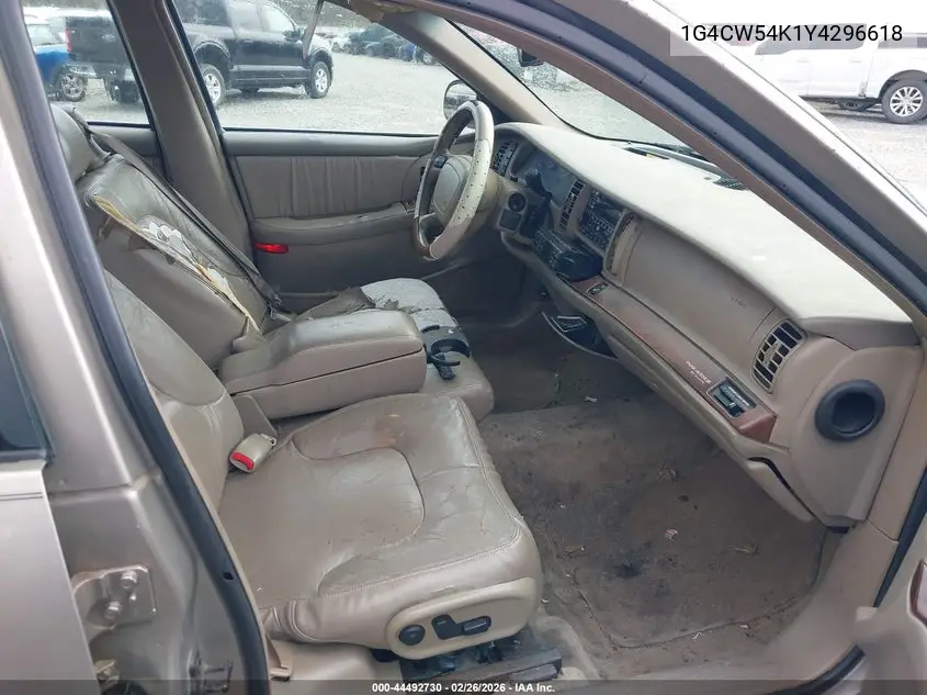 2000 Buick Park Avenue VIN: 1G4CW54K1Y4296618 Lot: 44492730