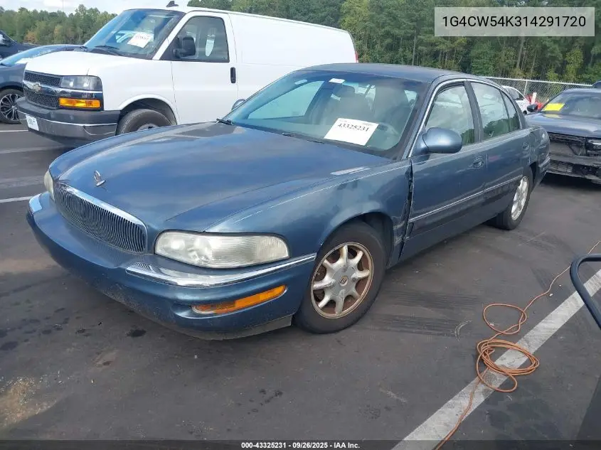 2001 Buick Park Avenue VIN: 1G4CW54K314291720 Lot: 43325231