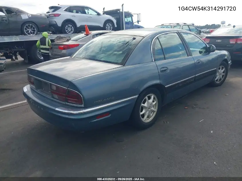 2001 Buick Park Avenue VIN: 1G4CW54K314291720 Lot: 43325231