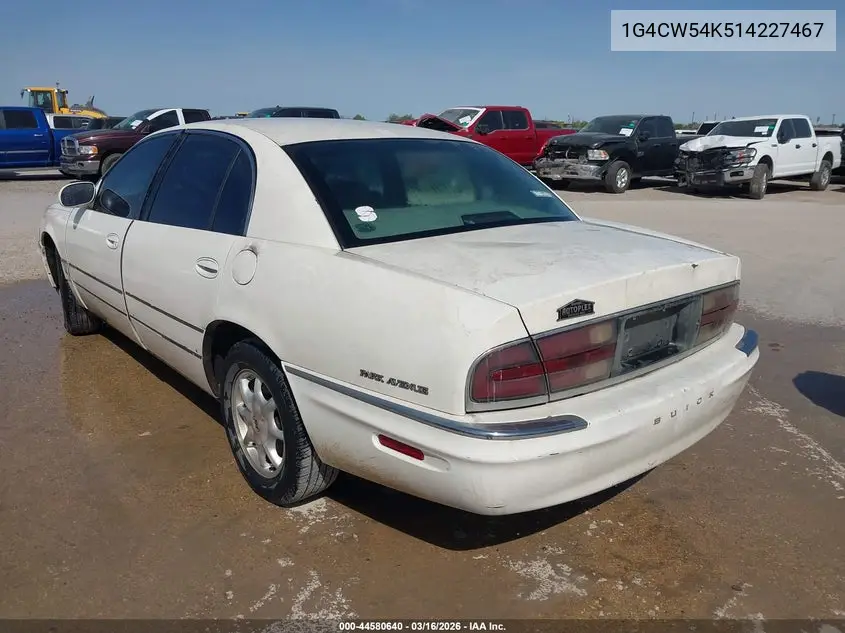 2001 Buick Park Avenue VIN: 1G4CW54K514227467 Lot: 44580640