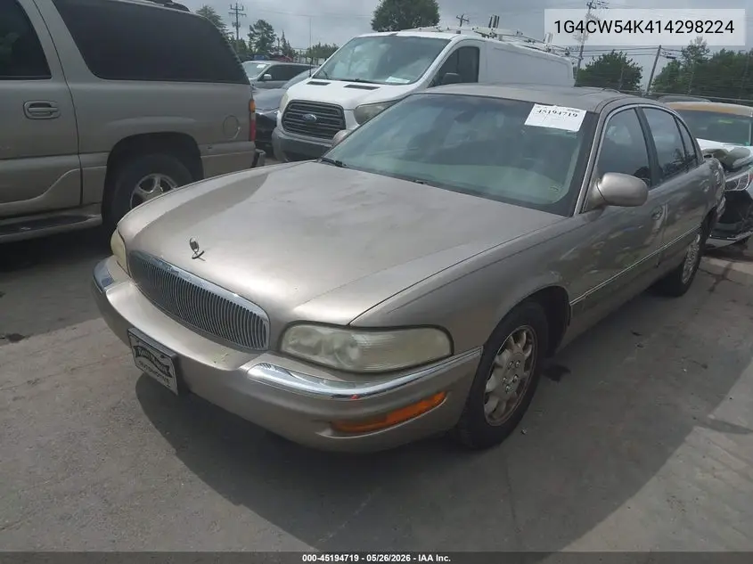 2001 Buick Park Avenue VIN: 1G4CW54K414298224 Lot: 45194719
