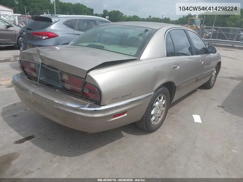 2001 Buick Park Avenue VIN: 1G4CW54K414298224 Lot: 45194719