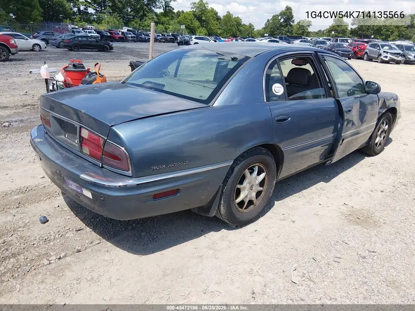 2001 Buick Park Avenue VIN: 1G4CW54K714135566 Lot: 45472186