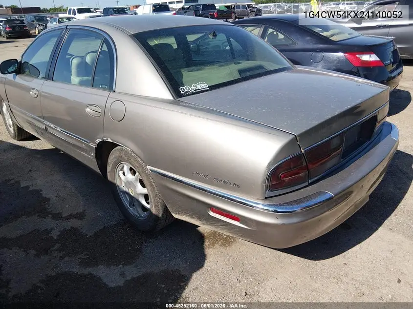 2002 Buick Park Avenue VIN: 1G4CW54KX24140052 Lot: 45252160