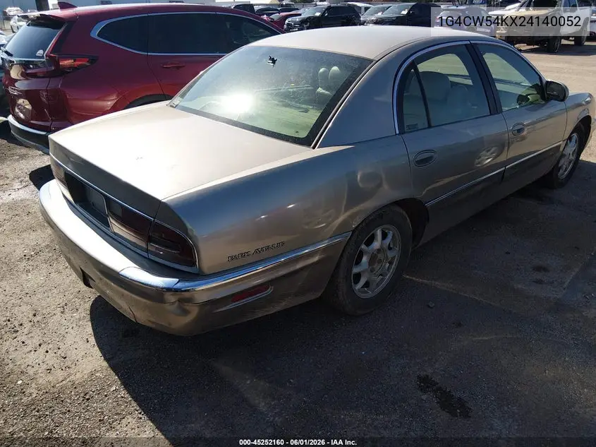 2002 Buick Park Avenue VIN: 1G4CW54KX24140052 Lot: 45252160