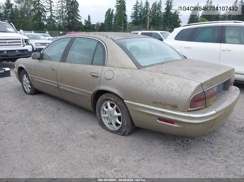 2003 Buick Park Avenue VIN: 1G4CW54K734107432 Lot: 45229591
