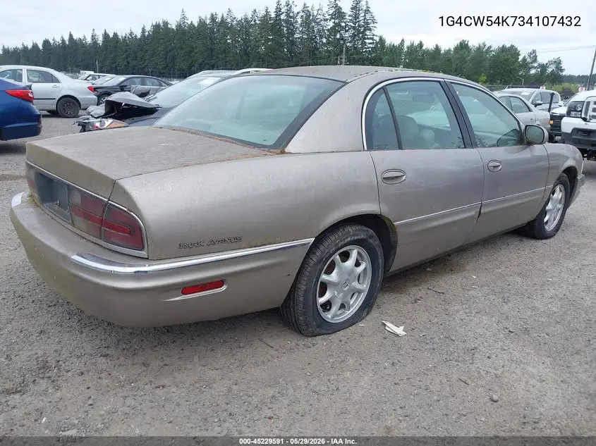 2003 Buick Park Avenue VIN: 1G4CW54K734107432 Lot: 45229591