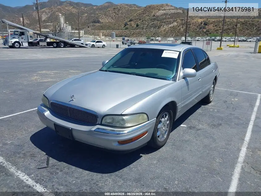 2003 Buick Park Avenue VIN: 1G4CW54K634175981 Lot: 45492028