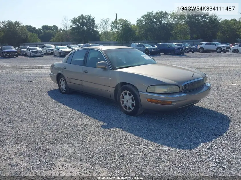 2003 Buick Park Avenue VIN: 1G4CW54K834111487 Lot: 45507452