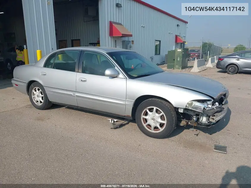 2003 Buick Park Avenue VIN: 1G4CW54K434117142 Lot: 45578271