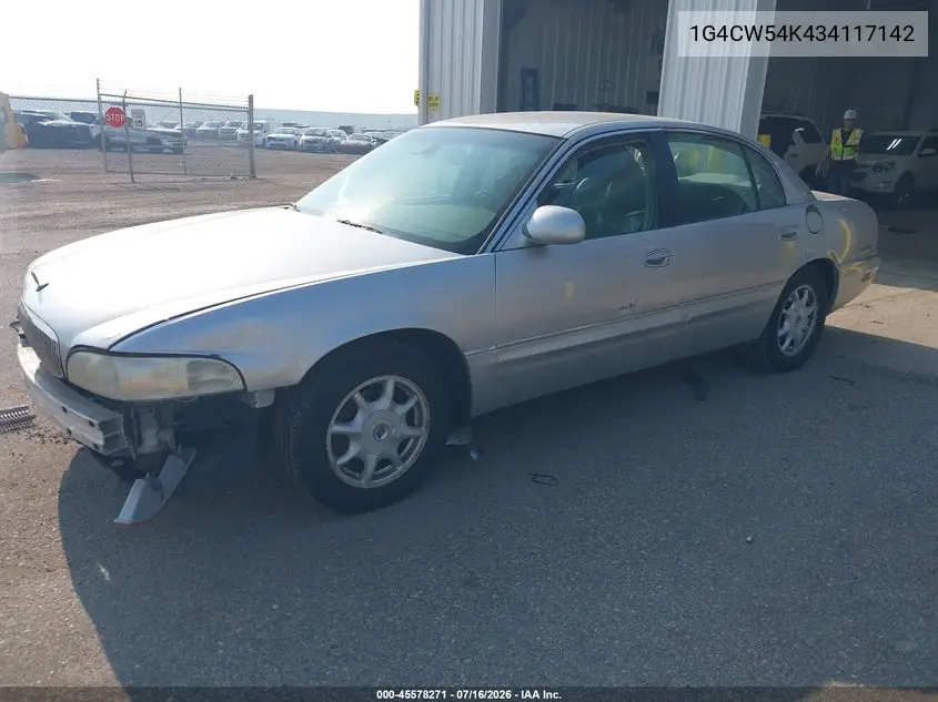 2003 Buick Park Avenue VIN: 1G4CW54K434117142 Lot: 45578271