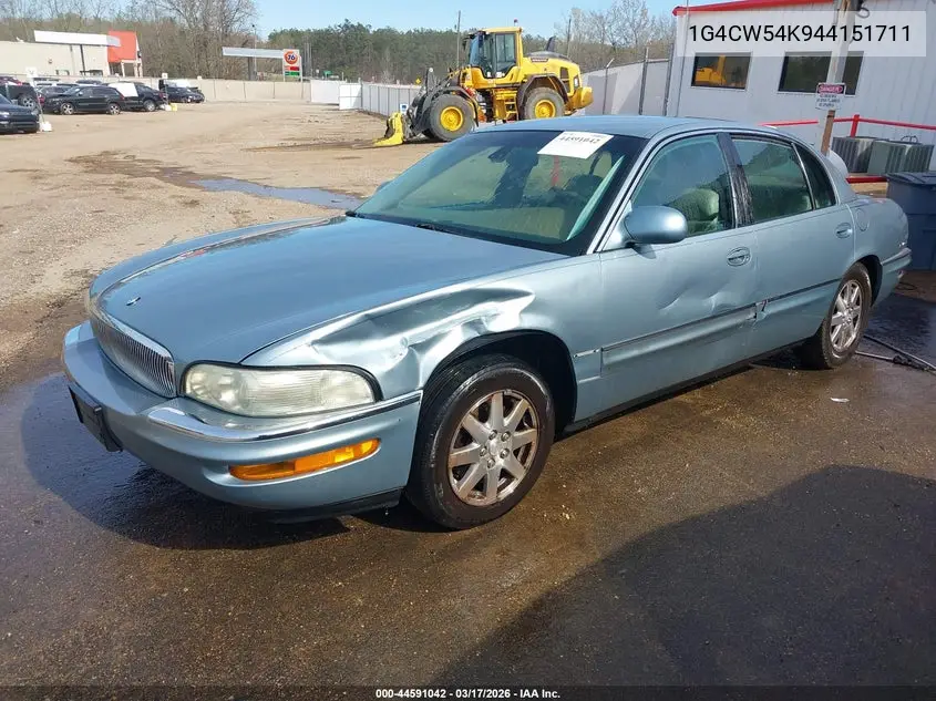 2004 Buick Park Avenue VIN: 1G4CW54K944151711 Lot: 44591042