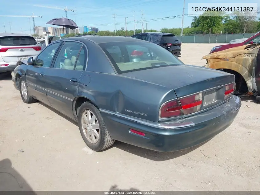 2004 Buick Park Avenue VIN: 1G4CW54K344131387 Lot: 45107484