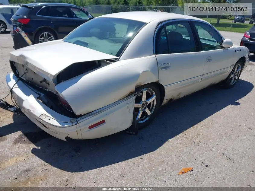 2004 Buick Park Avenue Ultra VIN: 1G4CU541244103562 Lot: 45262228