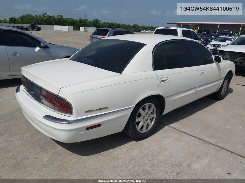 2004 Buick Park Avenue VIN: 1G4CW54K844100619 Lot: 45499623