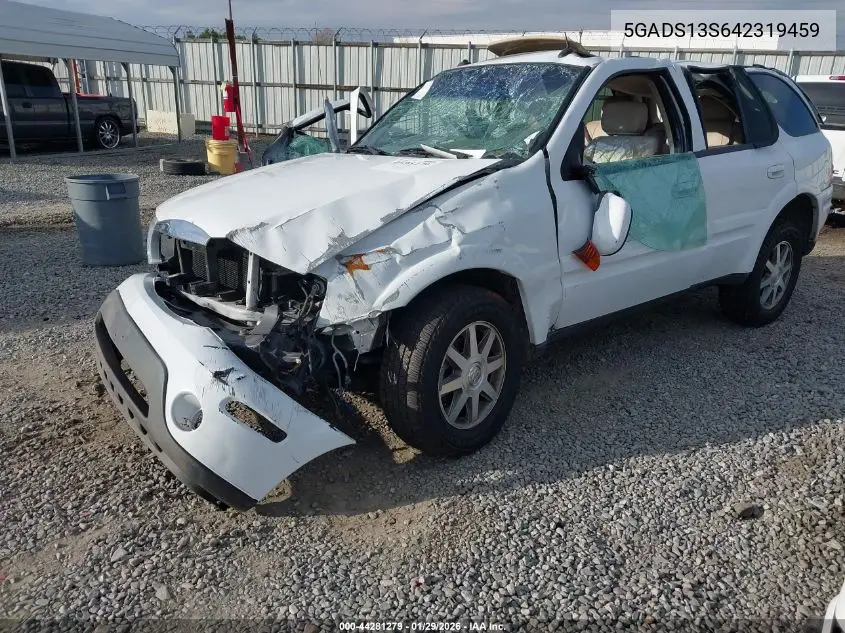 2004 Buick Rainier Cxl VIN: 5GADS13S642319459 Lot: 44281279