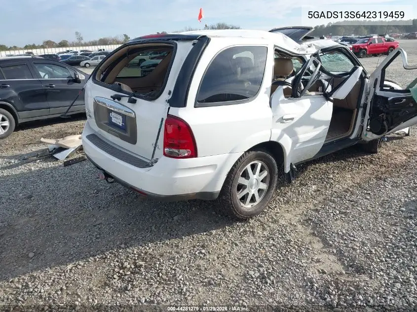 2004 Buick Rainier Cxl VIN: 5GADS13S642319459 Lot: 44281279