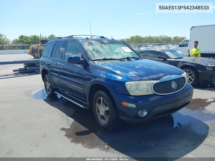 2004 Buick Rainier Cxl Plus VIN: 5GAES13P542348533 Lot: 44580926