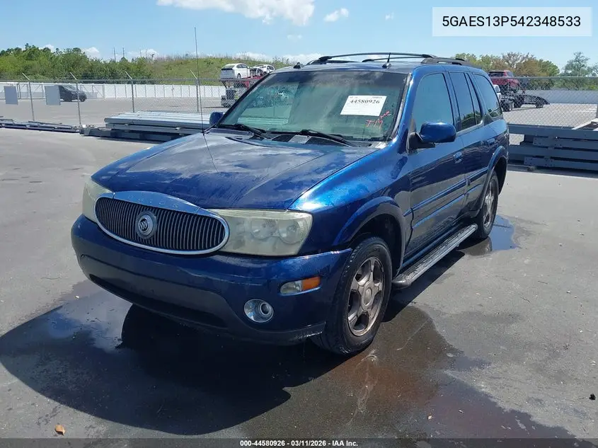 2004 Buick Rainier Cxl Plus VIN: 5GAES13P542348533 Lot: 44580926