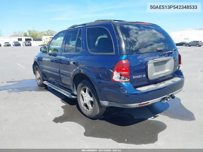 2004 Buick Rainier Cxl Plus VIN: 5GAES13P542348533 Lot: 44580926