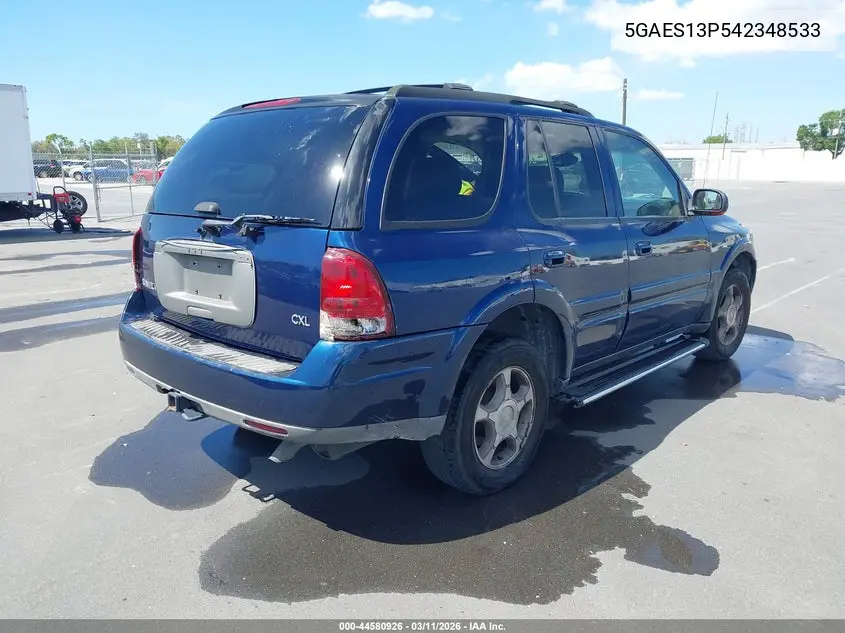 2004 Buick Rainier Cxl Plus VIN: 5GAES13P542348533 Lot: 44580926