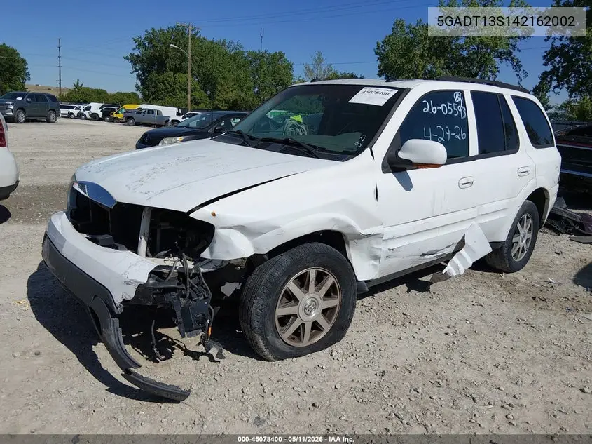 2004 Buick Rainier Cxl Plus VIN: 5GADT13S142162002 Lot: 45078400