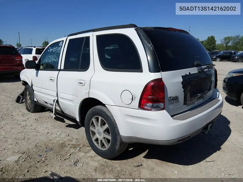 2004 Buick Rainier Cxl Plus VIN: 5GADT13S142162002 Lot: 45078400