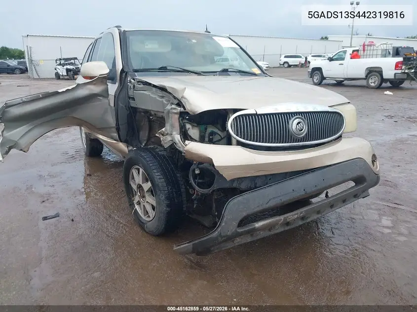 2004 Buick Rainier Cxl VIN: 5GADS13S442319816 Lot: 45162859