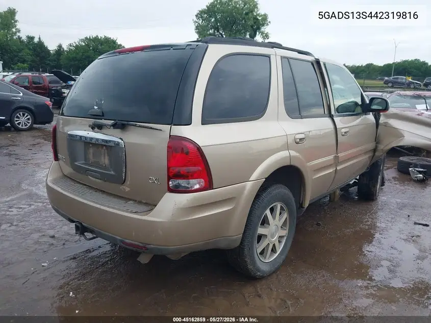 2004 Buick Rainier Cxl VIN: 5GADS13S442319816 Lot: 45162859