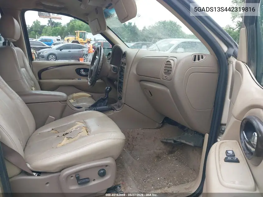 2004 Buick Rainier Cxl VIN: 5GADS13S442319816 Lot: 45162859
