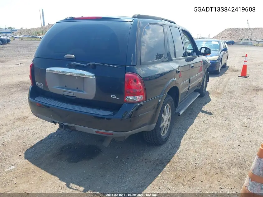 2004 Buick Rainier Cxl VIN: 5GADT13S842419608 Lot: 45511617