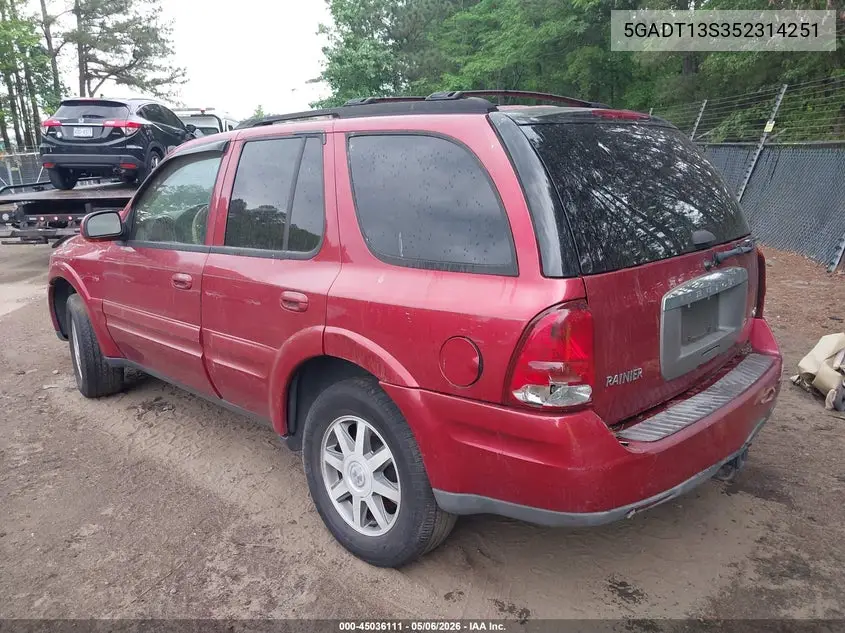 2005 Buick Rainier Cxl VIN: 5GADT13S352314251 Lot: 45036111